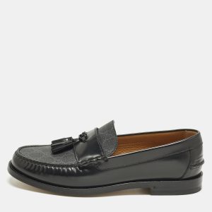 Gucci Millennial Ribot Size 43 Black GG Supreme Canvas and Leather Tassel Loafers, Loafers & Slip-Ons - Luxury Closet