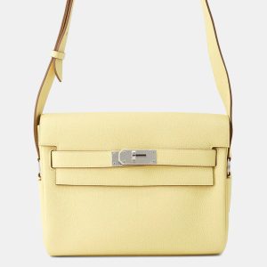 Hermes Kelly Messenger Jaune Poussin Togo Leather Size Pm, Messenger Bags - Luxury Closet