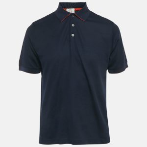 Hermes Navy Blue Double Jeu Technical Polo T-Shirt XL, Shirts & Tops - Luxury Closet