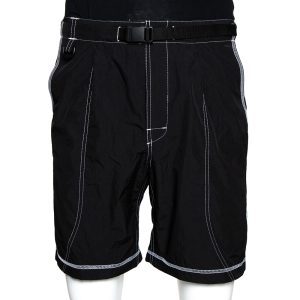 John Elliott Black High Shrunk Nylon Mountain Shorts S, Clothing - Luxury Closet