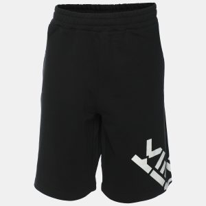 Kenzo Black Jersey Logo Print Short L, Clothing - Luxury Closet