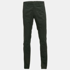 Lanvin Black Cotton Formal Trousers L, Pants - Luxury Closet