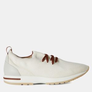 Loro Piana 360 LP Flexy Walk 42 White Wool Sneakers, Shoes - Luxury Closet