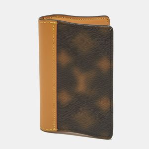 Louis Vuitton Brown Coated Canvas and Leather Card Holder, Wallets & Money Clips - Luxury Closet