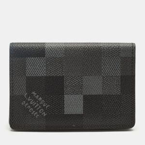 Louis Vuitton Black Damoflage Canvas Pocket Organizer, Wallets & Money Clips - Luxury Closet
