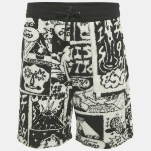 Louis Vuitton Black Cartoon Print Terry Wool Shorts L, Clothing - Luxury Closet