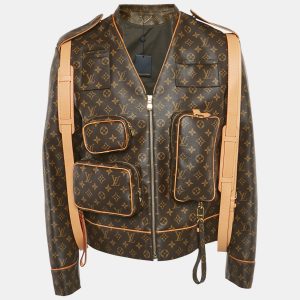 Louis Vuitton Brown Monogram Coated Canva Admiral Jacket L, Coats & Jackets - Luxury Closet
