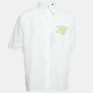 Louis Vuitton White Printed Cotton Short Sleeve Shirt L, Shirts & Tops - Luxury Closet