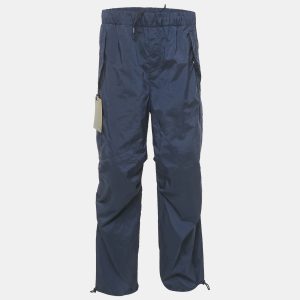 Louis Vuitton Navy Blue Nylon Staples Edition Cargo Pants S/Waist 32", Pants - Luxury Closet