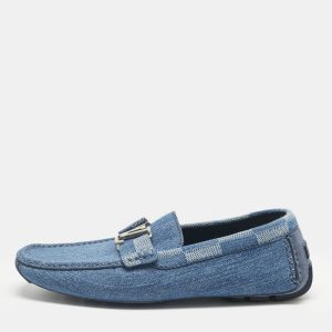 Louis Vuitton Blue Denim Monte Carlo Loafers Size 41, Loafers & Slip-Ons - Luxury Closet