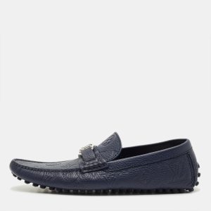 Louis Vuitton Hockenheim Size 43.5 Navy Blue Leather Loafers, Loafers & Slip-Ons - Luxury Closet
