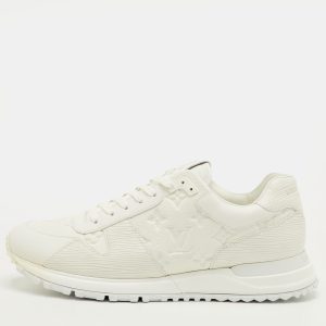 Louis Vuitton Run Away Size 41.5 White Monogram Embossed and Epi Leather Sneakers, Shoes - Luxury Closet