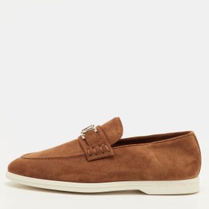 Louis Vuitton Estate Size 41.5 Brown Suede Slip On Loafers, Loafers & Slip-Ons - Luxury Closet