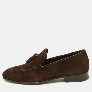 Manolo Blahnik Brown Suede Chester Tassel Loafers Size 40, Loafers & Slip-Ons - Luxury Closet