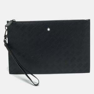Montblanc Extreme 3.0 Black Coated Canvas Wristlet Pouch, Handbags - Luxury Closet
