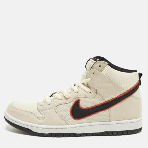 Nike SB Dunk Pro PRM San Francisco Giants Size 46 Beige Canvas and Suede High Top Sneakers, Shoes - Luxury Closet