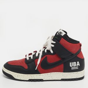 Nike Dunk Hi Size 45 Black Leather and Nubuck Leather Mid Top Sneakers, Shoes - Luxury Closet