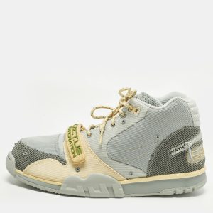 Nike Air Trainer 1 SP Travis Scott Grey Haze Size 46 Multicolor Canvas High Top Sneakers, Shoes - Luxury Closet