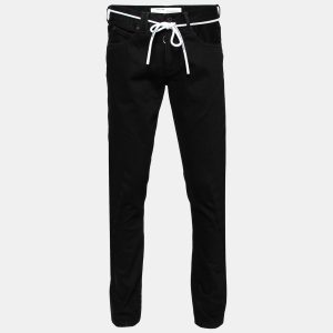 Off-White Black Denim Arrow Printed Jeans M, Pants - Luxury Closet
