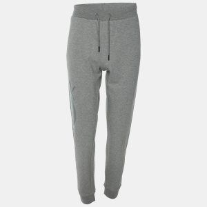 Plein Grey Jersey Logo Print Jogger Pants L, Pants - Luxury Closet