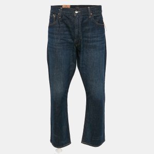 Polo Ralph Lauren Blue Denim Hampton Relax Fit Straight Jeans XXL Waist 38", Pants - Luxury Closet