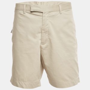 Polo Ralph Lauren Beige Cotton Blend Stretch Straight Fit Shorts L, Clothing - Luxury Closet