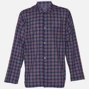 Polo Ralph Lauren Multicolor Checkered Cotton Sleepwear Shirt L, Shirts & Tops - Luxury Closet