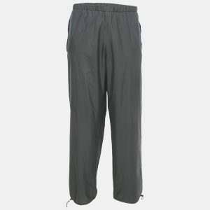 Prada Khaki Green Synthetic Joggers XL, Pants - Luxury Closet