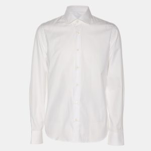 Prada White Cotton Button Front Shirt S, Shirts & Tops - Luxury Closet