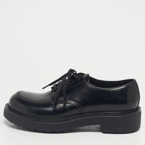 Prada Black Leather Monolith Platform Loafers Size 41, Loafers & Slip-Ons - Luxury Closet