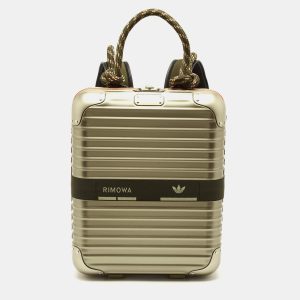 Rimowa x Adidas Metallic Beige Aluminium NMD Backpack, Backpacks - Luxury Closet