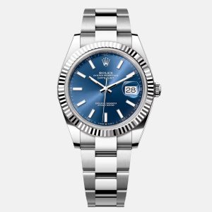Rolex Datejust 126334-0001 Automatic Blue 18k White Gold Stainless Steel Men's Wristwatch 41 mm, Watches - Luxury Closet