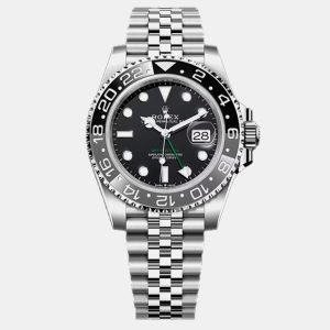Rolex GMT Master II 126710GRNR Bruce Wayne Black Stainless Steel Automatic Men's Wristwatch 40 mm, Watches - Luxury Closet