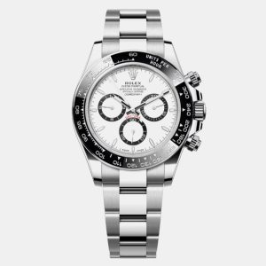 Rolex Daytona 126500LN Panda White Stainless Steel Automatic Men's Wristwatch 40mm, Watches - Luxury Closet