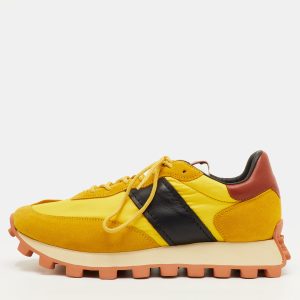 Tod's Size 41.5 Multicolor Fabric, Leather and Suede Low Top Sneakers, Shoes - Luxury Closet