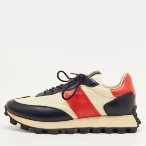 Tod's Size 41.5 Multicolor Fabric, Leather and Suede Low Top Sneakers, Shoes - Luxury Closet