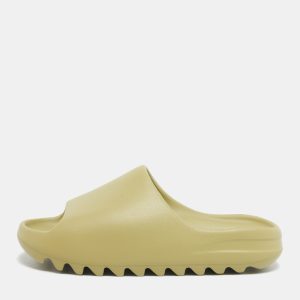 Yeezy x Adidas Light Green Rubber Resin Slides Size 43, Sandals - Luxury Closet