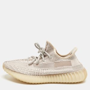 Yeezy x Adidas Pink Knit Fabric Boost 350 V2 Synth (Reflective) Sneakers Size 42 2/3, Shoes - Luxury Closet