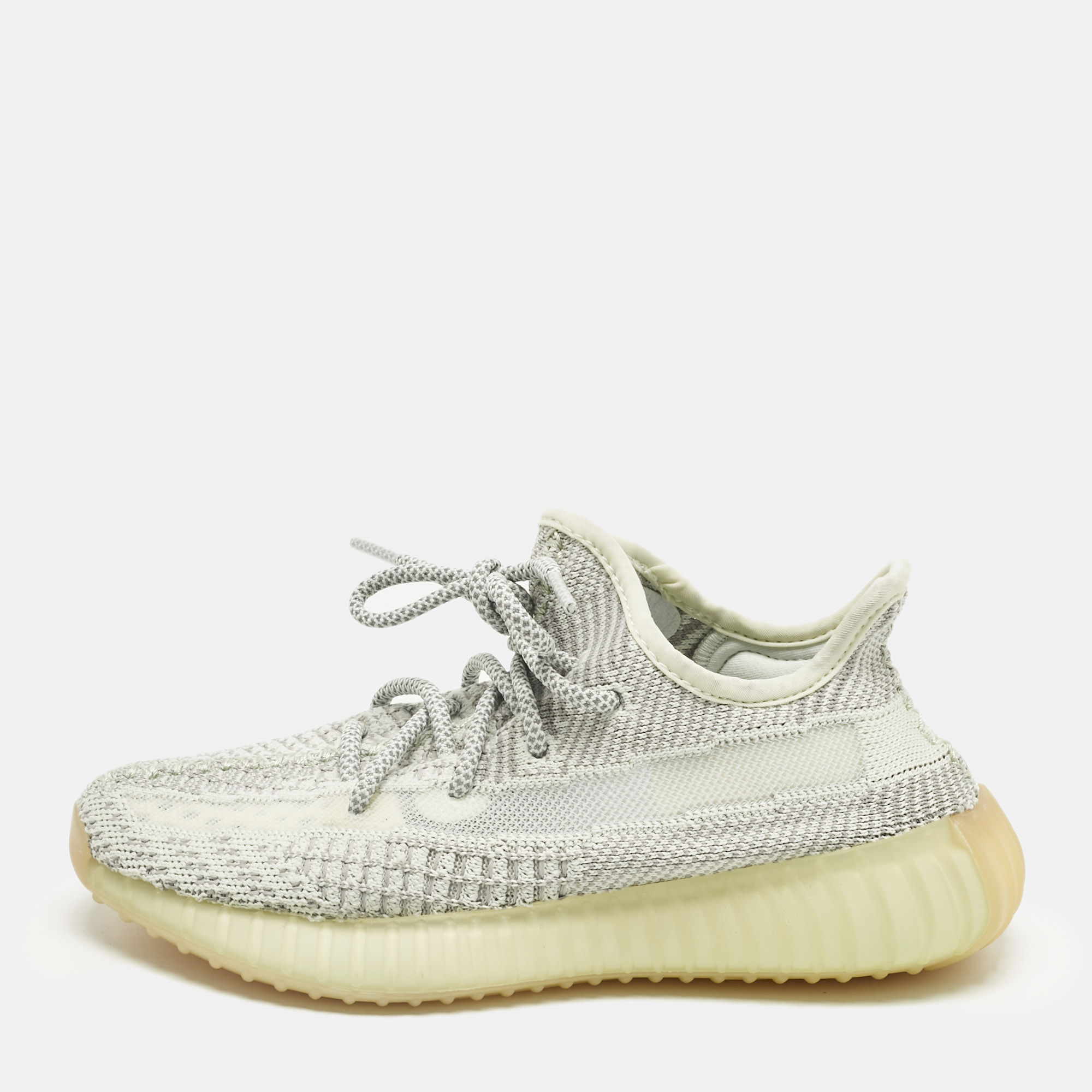 Yeezy x Adidas White Knit Fabric Boost 350 V2 Yeshaya (Non-Reflective) Sneakers Size 36 2/3, Shoes - Luxury Closet
