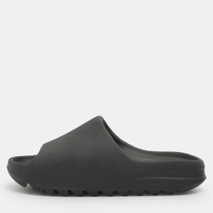 Yeezy x Adidas Slide Size 44.5 Black Rubber Slide Sandals, Sandals - Luxury Closet