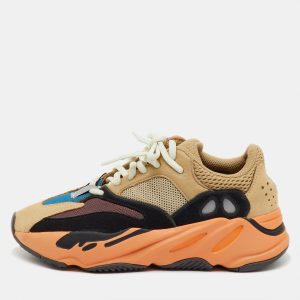 Yeezy x Adidas Multicolor Mesh, Leather and Suede Boost 700 Enflame Amber Sneakers Size 37 1/3, Shoes - Luxury Closet
