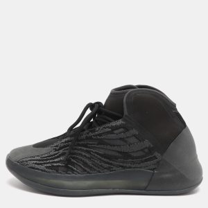 Yeezy x Adidas QNTM Onyx Size 44 Black Neoprene and Mesh High Top Sneakers, Shoes - Luxury Closet