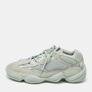 Yeezy x Adidas 500 Salt Size 44 Grey Mesh and Suede Low Top Sneakers, Shoes - Luxury Closet