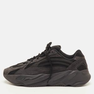 Yeezy x Adidas Boost 700 V2 Size 42 Black Canvas and Suede Low Top Sneakers, Shoes - Luxury Closet