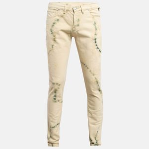 Zadig & Voltaire Cream Tie Dye Denim David Jeans S Waist 31", Pants - Luxury Closet