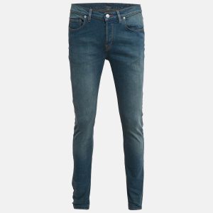 Zadig & Voltaire Blue Brushed Denim David Jeans L Waist 32.5", Pants - Luxury Closet