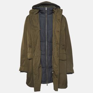 Zadig & Voltaire Green Synthetic Detachable Lining Bob Parka Jacket M, Coats & Jackets - Luxury Closet