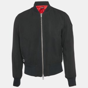 Zadig & Voltaire Black Gabardine Wool Blend Zip-Up Bradley Jacket S, Coats & Jackets - Luxury Closet