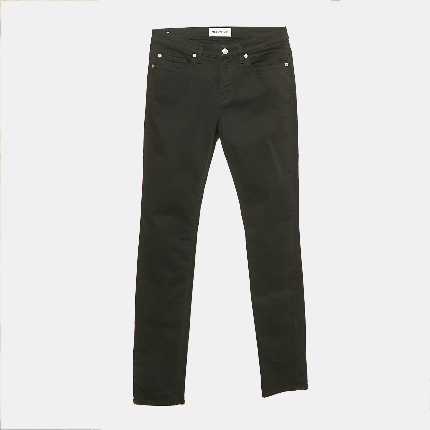 Zadig & Voltaire Black Denim Slim David Color Jeans M Waist 31", Pants - Luxury Closet