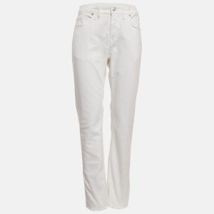 Zadig & Voltaire White Denim David Crop Jeans M Waist 32", Pants - Luxury Closet